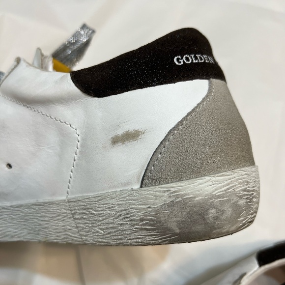 GOLDEN GOOSE Deluxe Brand Superstar Zebra-Striped Star Sneakers Size 9.5 - Picture 11 of 14